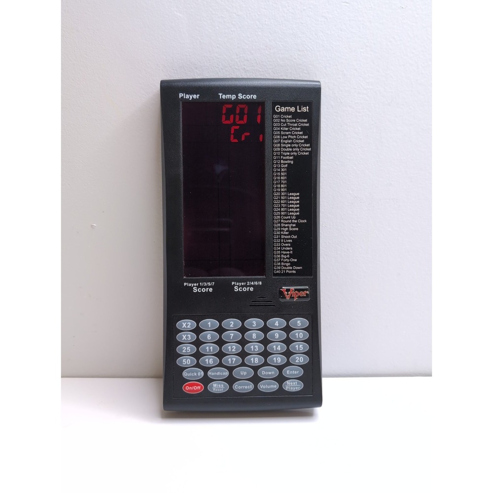 Viper Proscore Digital Dart Scorer Electronic GLD